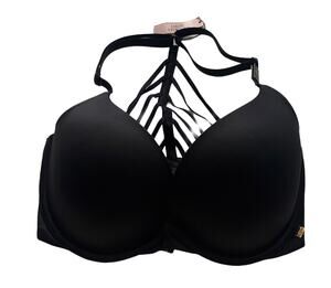 Victoria's Secret Very Sexy Lightly Lined Plunge Black Front Close Bra Nwt 32DDD
